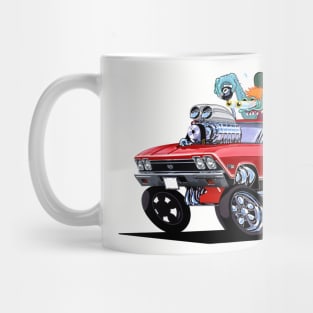 JUST IDLIN 68 Chevelle Red Mug